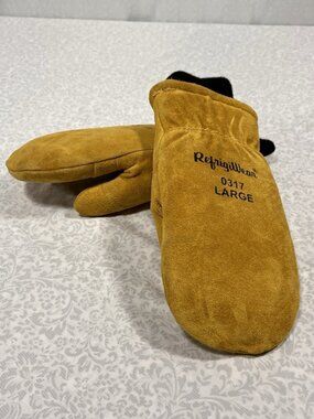 RefrigiWear Insulated Leather Mitt Large 0317, Protection for Extreme Temps